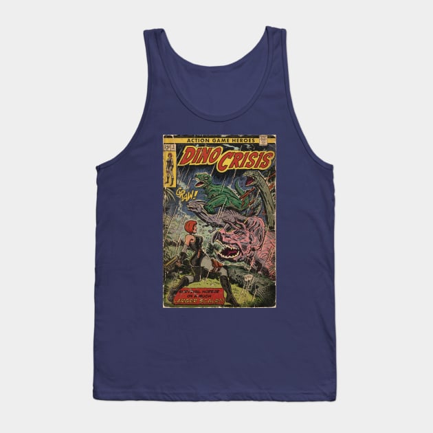 Dino Crisis comic cover fan art Tank Top by MarkScicluna